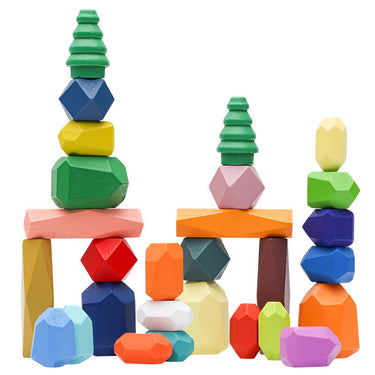 Ecotoys ColorIQ Bloques | Desarrolla Inteligencia y Equilibrio - Juguete Montessori para Niños